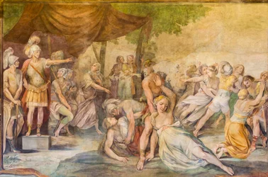 De Sabijnse maagdenroof, Rome, Italië